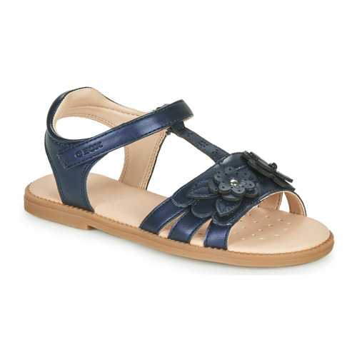 Chaussures Fille Sandales et Nu-pieds Geox J SANDAL KARLY GIRL Marine