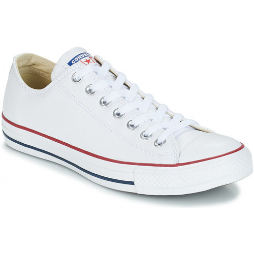Chaussures Converse chuck taylor all star leather Blanc - Chaussures Baskets basses