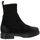 Chaussures Femme Boots Reqin's Boots cuir velours Noir