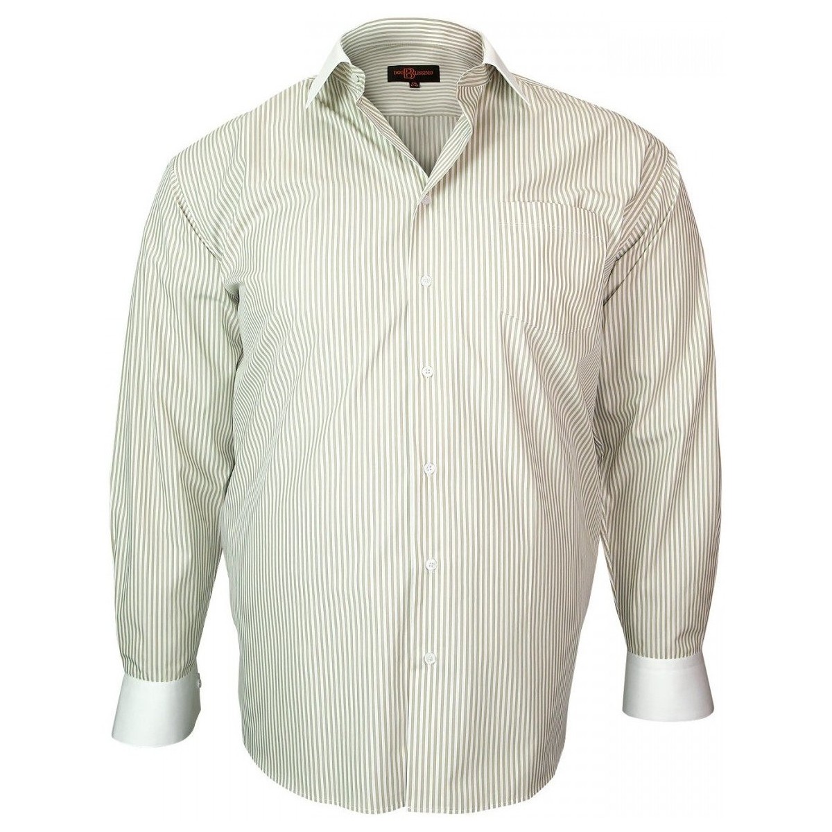 Vêtements Homme Chemises manches longues Doublissimo chemise col blanc smart beige Beige