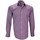 Vêtements Homme Chemises manches longues Emporio Balzani chemise fil a fil firenze violet Violet