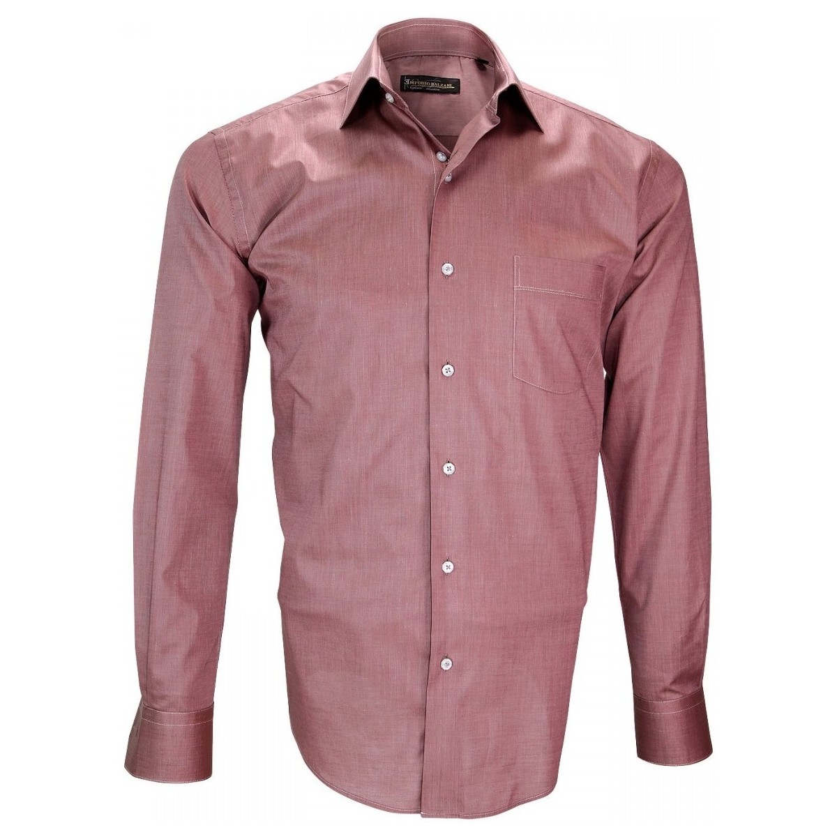 Vêtements Homme Chemises manches longues Emporio Balzani chemise fil a fil firenze rose Rose
