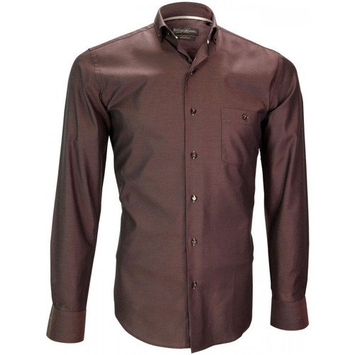 Emporio Balzani chemise mode torino marron Marron - Vêtements Chemises  manches longues Homme 35,90 €