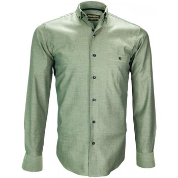 Vêtements Homme Chemises manches longues Emporio Balzani chemise mode torino vert Vert