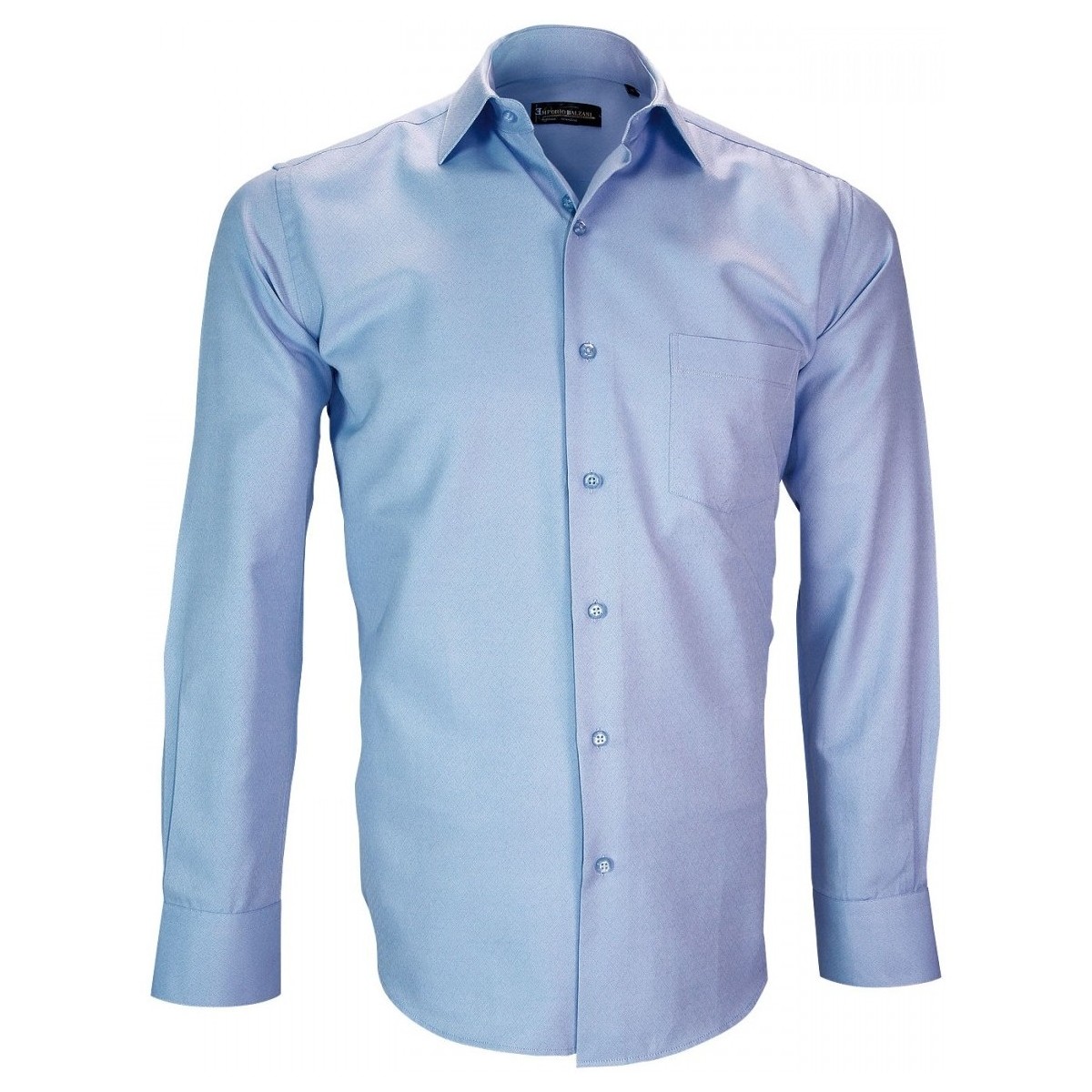 Vêtements Homme Chemises manches longues Emporio Balzani chemise tissu armure malpensa bleu Bleu