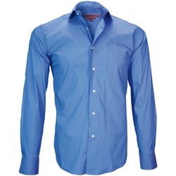 Vêtements Homme Chemises manches longues Revendre des produits JmksportShopser chemise en popeline coventry bleu Bleu