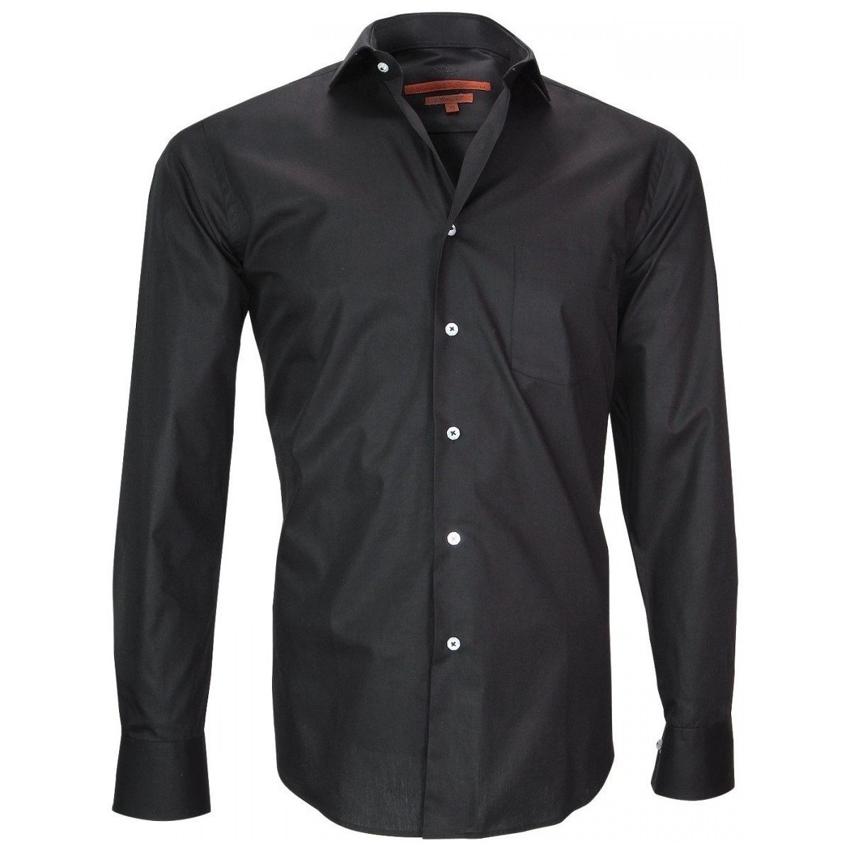 Vêtements Homme Chemises manches longues Andrew Mc Allister chemise en popeline coventry noir Noir