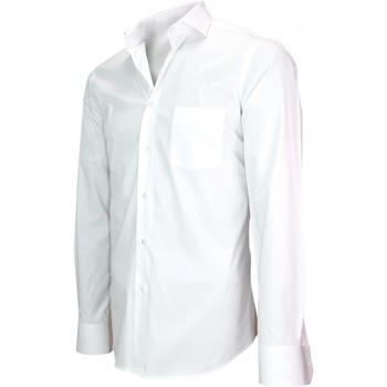 Andrew Mc Allister chemise en popeline coventry blanc Blanc