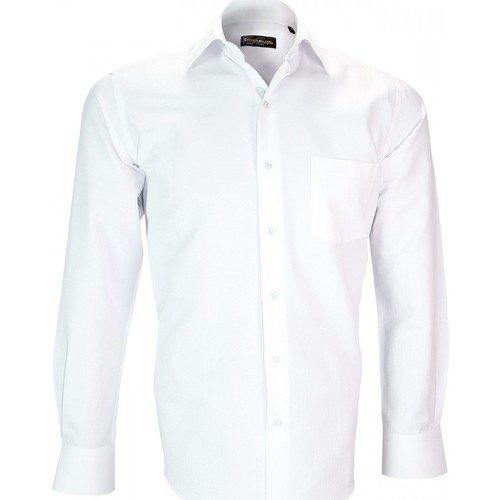 Emporio Balzani chemise tissu jacquard syracuse blanc Blanc - Vêtements  Chemises manches longues Homme 36,50 €