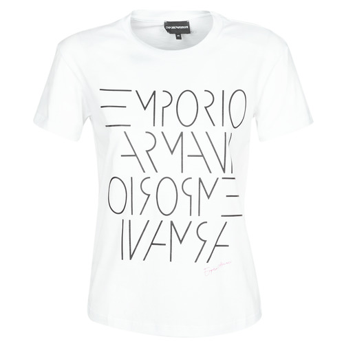 Femme Vêtements Tops T-shirts T-shirt Coton Emporio Armani en coloris Blanc 