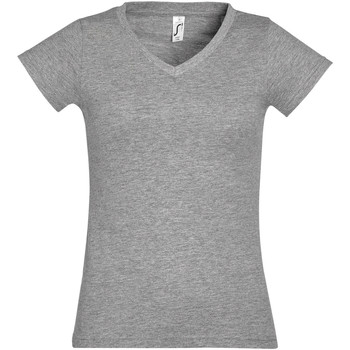 Vêtements Femme T-shirts manches courtes Sols MOON COLORS GIRL Gris
