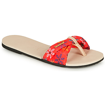 Chaussures Femme Sandales et Nu-pieds Havaianas YOU SAINT TROPEZ Beige / Red