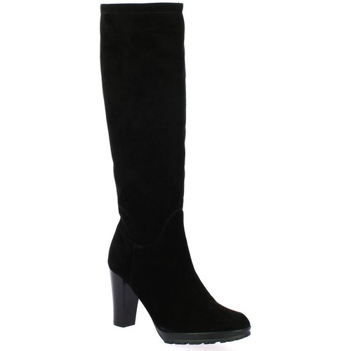 Elizabeth Stuart Bottes cuir velours Noir - Chaussures Botte Femme 153,30 €