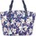 Sacs Femme Cabas / Sacs shopping Fuchsia Sac épaule cabas  toile bleu motif fleur Hawaï Multicolore