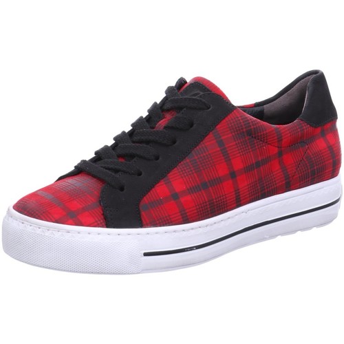 Chaussures Femme is high cut profile sneaker Paul Green  Rouge
