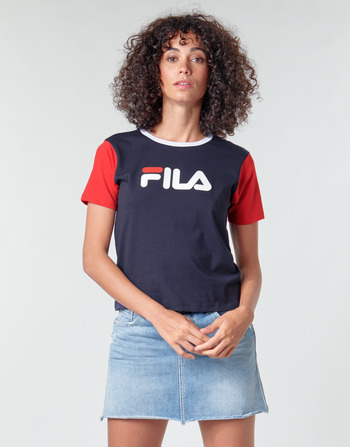 Vêtements Femme T-shirts manches courtes Fitness Fila SALOME Marine / Rouge