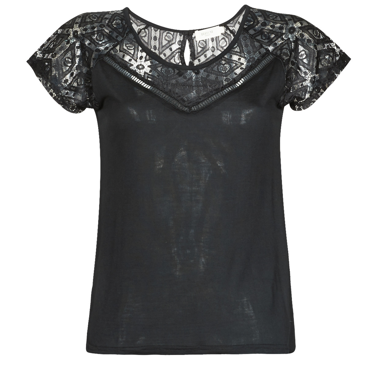 Vêtements Femme T-shirts manches courtes Deeluxe CLEA Noir