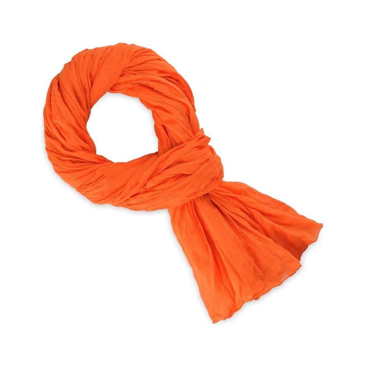 Accessoires textile Echarpes / Etoles / Foulards Allée Du Foulard Chèche coton uni Orange