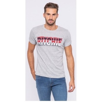 Vêtements Homme T-shirts manches courtes Ritchie T-shirt col rond pur coton organique JOSH Gris chiné