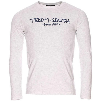 Vêtements Homme T-shirts Herno manches longues Teddy Smith TEE Gris