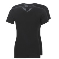 Vêtements Homme T-shirts manches courtes Athena T SHIRT COL V X2 Noir