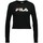Vêtements Femme T-shirts & Polos Fila MARCELINE CROPPED LS SHIRT Noir