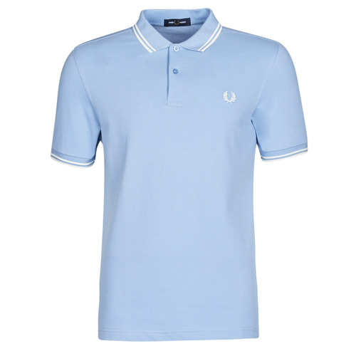 Homme Fred Perry TWIN TIPPED FRED PERRY SHIRT Bleu - Livraison Gratuite 