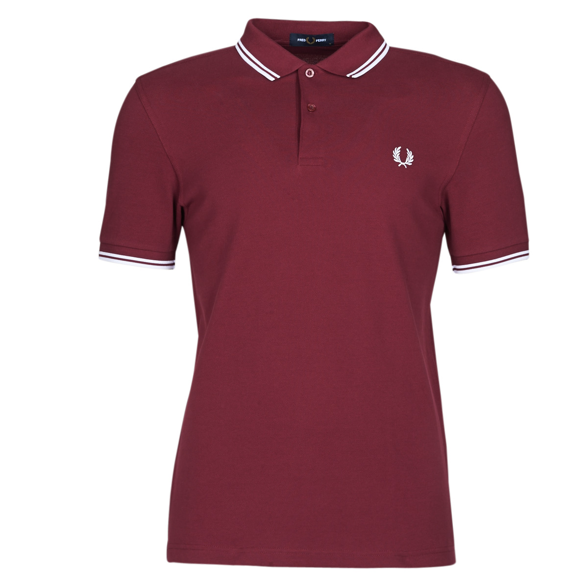 Vêtements Homme Polos manches courtes Fred Perry TWIN TIPPED FRED PERRY Sweaters SHIRT Bordeaux