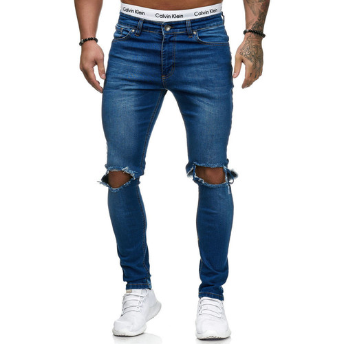 Pantalon en jean Jean Emporio Armani pour homme en coloris Bleu Homme Vêtements Jeans Jeans coupe droite 