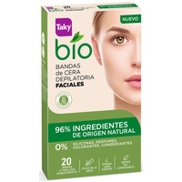 Beauté Femme Accessoires visages Taky Bio Natural 0% Bandas De Cera Faciales Depilatorias 
