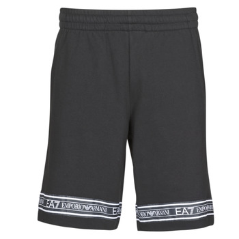 Vêtements Homme Shorts / Bermudas Emporio Armani EA7 TRAIN LOGO SERIES M TAPE BERMUDA Noir