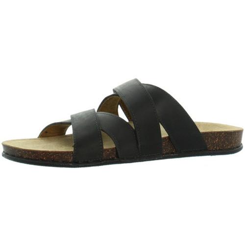 TBS Sandales en cuir ref_46339 Noir Noir - Chaussures Sandale Homme 50,92 €