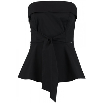 Vêtements Femme Polos manches courtes Guess Top Edith Noir W82H12 Noir