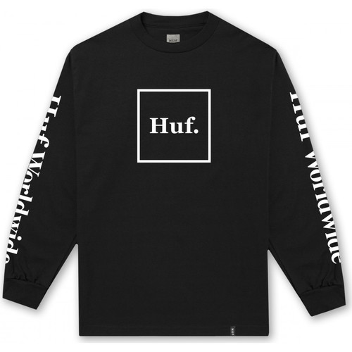 Vêtements Homme howley logo sweatshirt ligne Huf T-shirt ligne domestic ls Noir