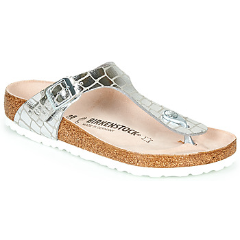 Chaussures Femme Tongs Birkenstock GIZEH Silver
