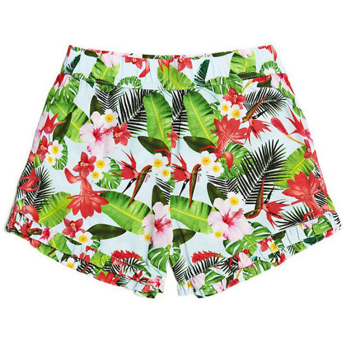 Vêtements Fille Shorts / Bermudas Guess Short Fille ImprimÃ© vert J82D16 Vert