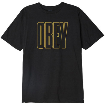 Vêtements Homme T-shirts & Polos Obey worldwide line Noir