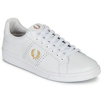 Chaussures Homme Baskets basses Fred Perry B721 LEATHER Blanc