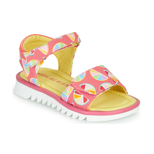 Chaussures Fille ankle et Nu-pieds Agatha Ruiz de la Prada SMILES Rose / Multicolor