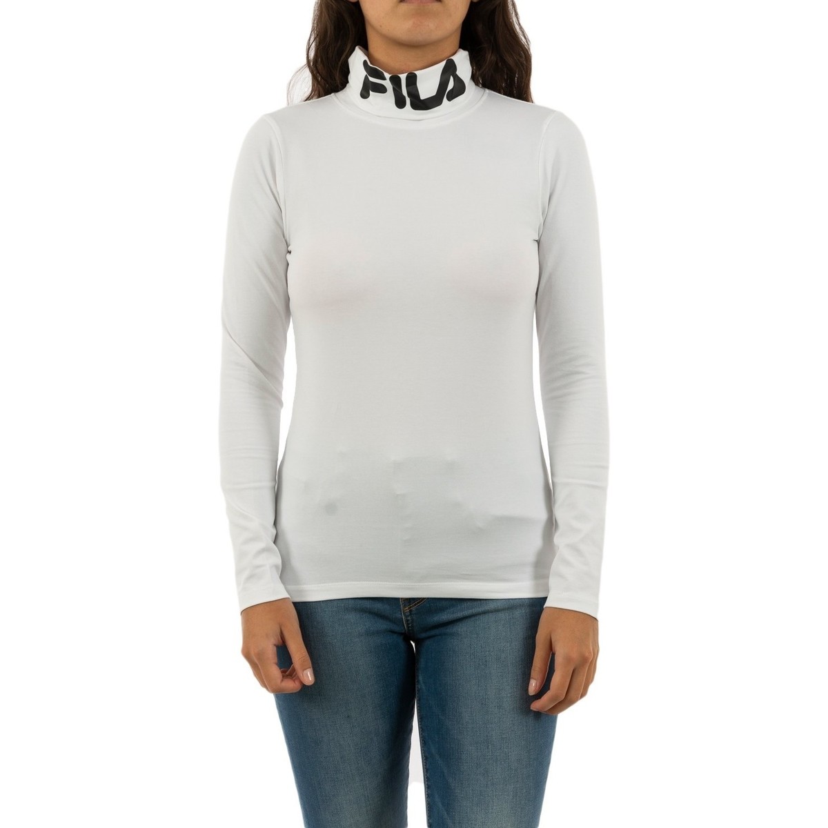 Vêtements Femme T-shirts manches longues Fila 684610 Blanc