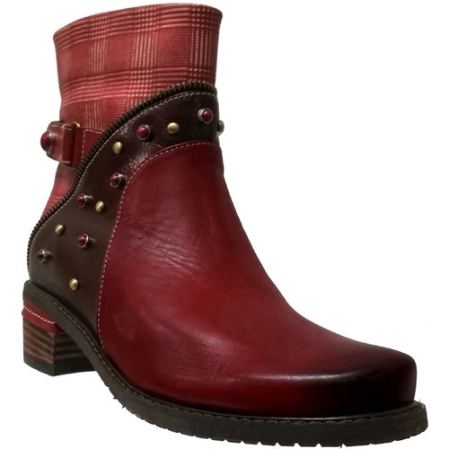 Laura Vita Etchelo 20 Rouge cuir - Chaussures Bottine Femme 109,00 €