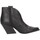 Chaussures Femme Bottes ville Marlena 7007 VITELLO Texano Femme Noir Noir