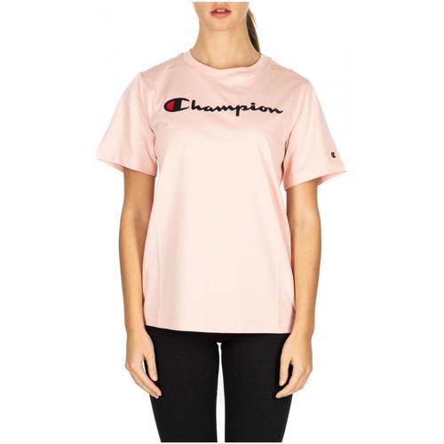 Vêtements Champion Crewneck T-Shirt ps119-slp-rosa - Vêtements T-shirts & Polos Femme 35 