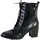 Chaussures Femme Boots The Divine Factory Bottine Lacet Noir
