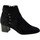 Chaussures Femme Boots ASRA Samara gladiator sandals in black leather Bottine Talon Noir