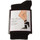 Sous-vêtements Femme Chaussettes Leg Avenue Chaussettes Mi-Hautes - Nylon - Athletic striped anklet socks Noir