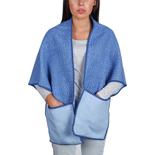 Qualicoq Châle à poches Lima Bleu - Accessoires textile echarpe Femme 53,95  €
