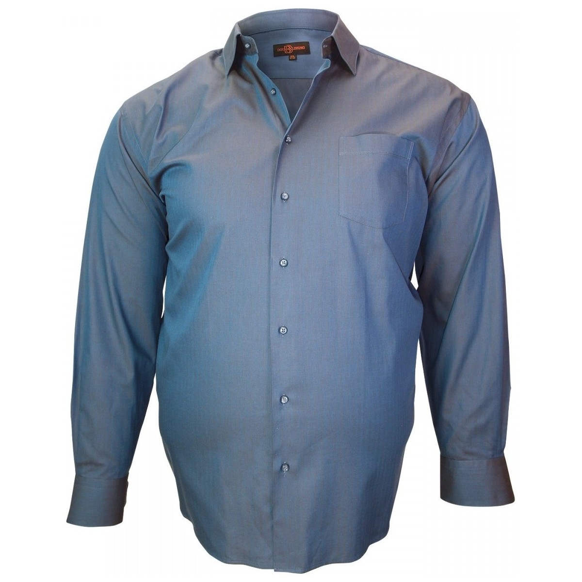 Vêtements Homme Chemises manches longues Doublissimo chemise tissu armure jacquard bleu Bleu