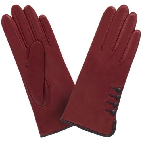 Accessoires textile Femme Gants Glove Story Gants cuir  ref_23659 602 Rouge Rouge
