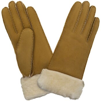 Accessoires textile Femme Gants Glove Story Gants cuir  ref_47575 201 Camel Marron